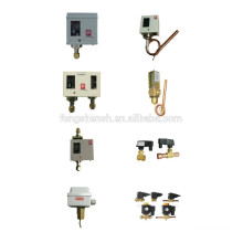 Control de aire acondicionado Válvula solenoide, interruptor de presión, controles de presión diferencial, controles de temperatura, interruptores de flujo,
